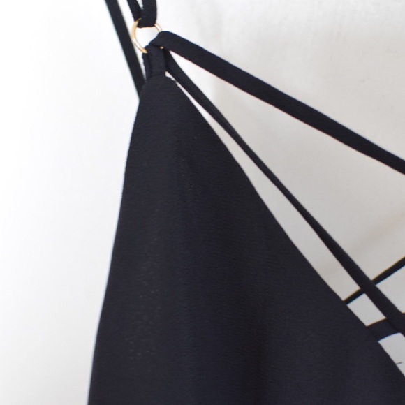 Express Strappy Black Top - Picture 3 of 4